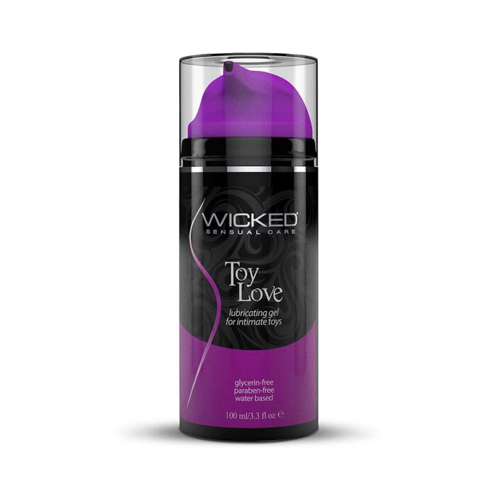 Wicked Sensual Care Toy Love Water Based Lubricant - 3.3 oz.