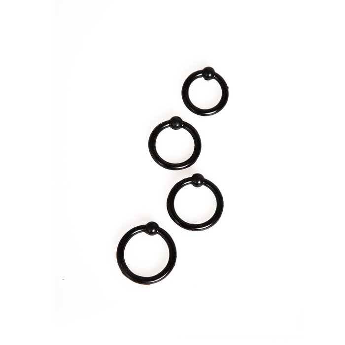 Cock Ring with Stimulator Ball 4 Pack