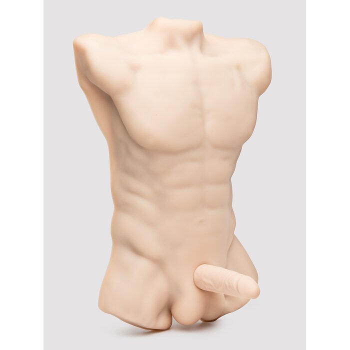 SILEX-D Apollo L Realistic Torso with Interchangeable Dildo 7Inch - Flesh Pink