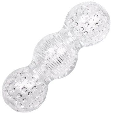 Boss Ice Triple Threat Clear Jelly Masturbator - 6 Inch
