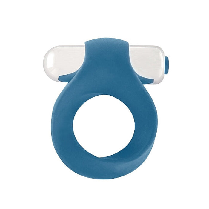 Infinity - Single Vibrating Cockring - Blue