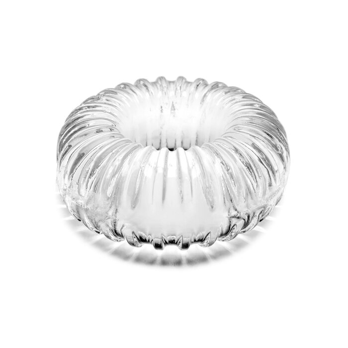 Clear Ribbed Ring