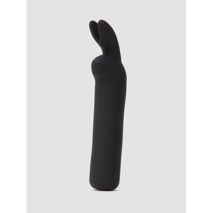 Happy Rabbit Rechargeable Rabbit Ears Bullet Vibrator - Black