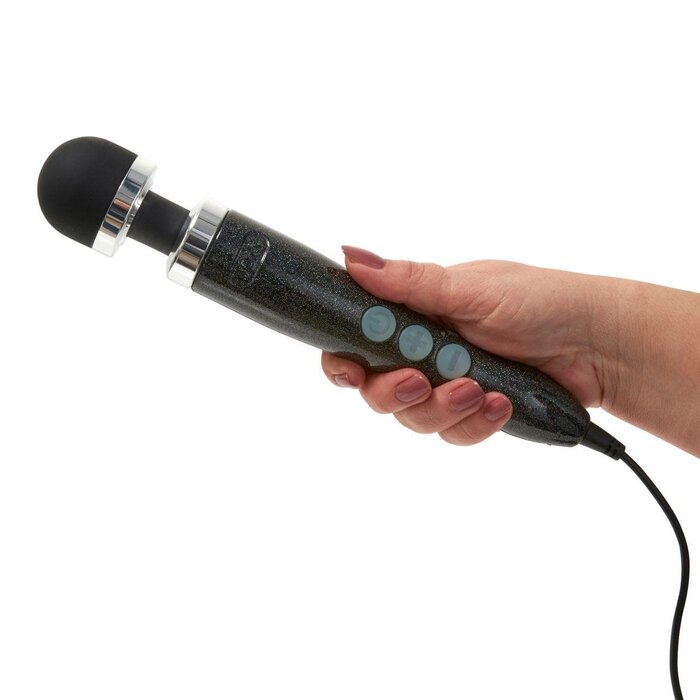 Doxy Number 3 Compact Wand Massager: Powerful Mini Vibrator in Black