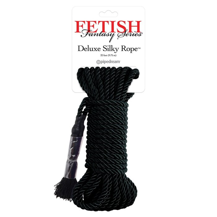 Fetish Fantasy Series - Deluxe Silk Rope - Black