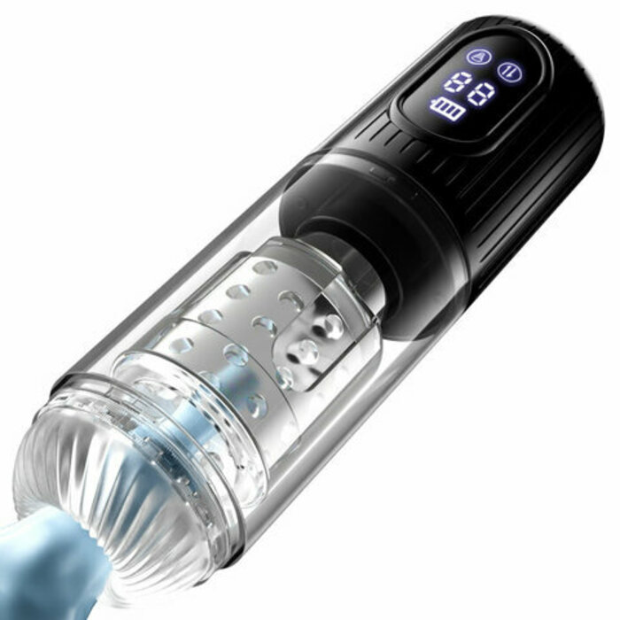 Bestvibe Telescopic Suction Quiet Digital Display Vacuum Pumps Masturbator Pocket Pussy Adult Sex
