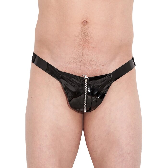 PVC Male Zip Thong - One Size
