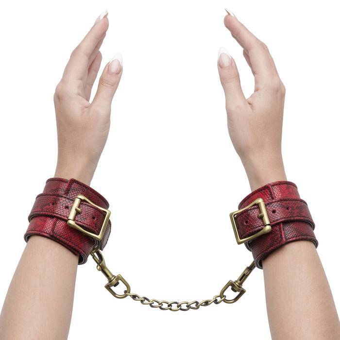 Bondage Boutique Faux Snakeskin Wrist Cuffs