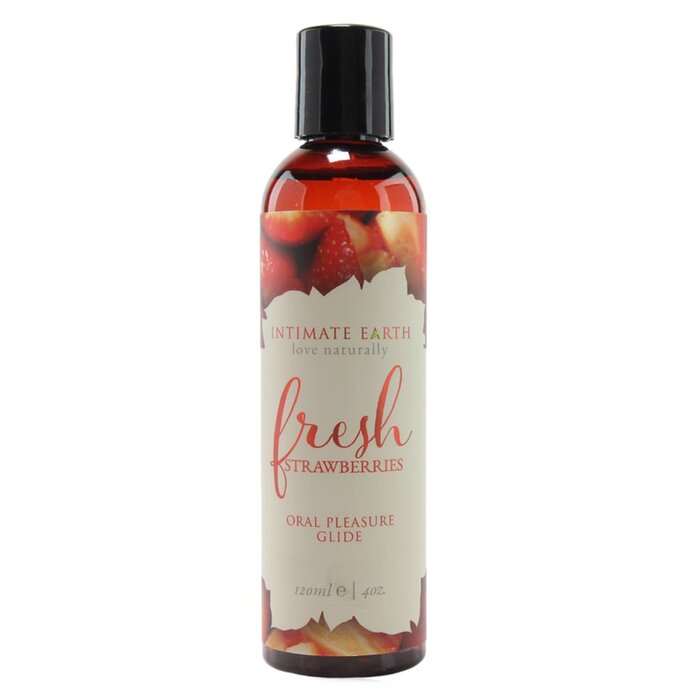 Intimate Earth Fresh Strawberries Oral Pleasure Glide - 4 oz.