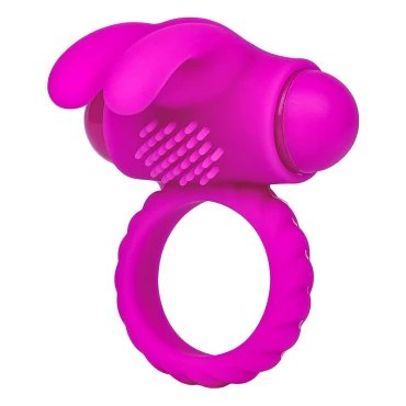 Cum Bunny Magenta Silicone Vibrating Cock Ring