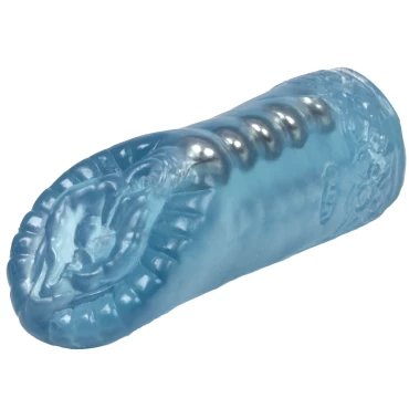 Pussy & Arse Super Beaded Blue Masturbator