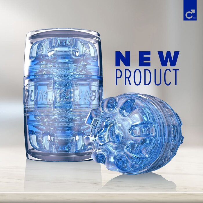 Fleshlight Quickshot Turbo Blue Ice Dual Compact Masturbator
