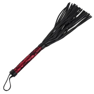 Red Lash Luxury Flogger Whip - 15 Inch
