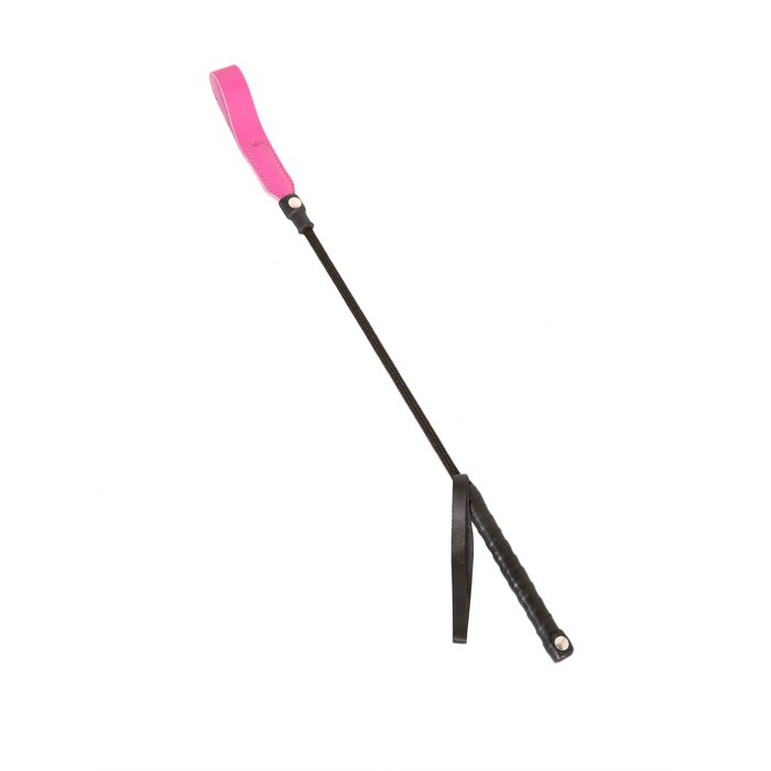 Short Riding Crop slim tip Pink 20"