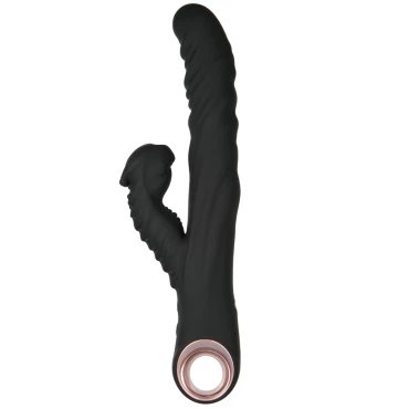 Dragon’s Pulse Black Thrusting Rabbit Vibrator