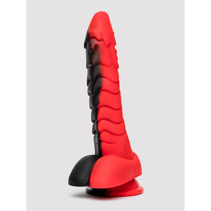 Fantasy Fire Dragon Mutant Silicone Dildo - Red
