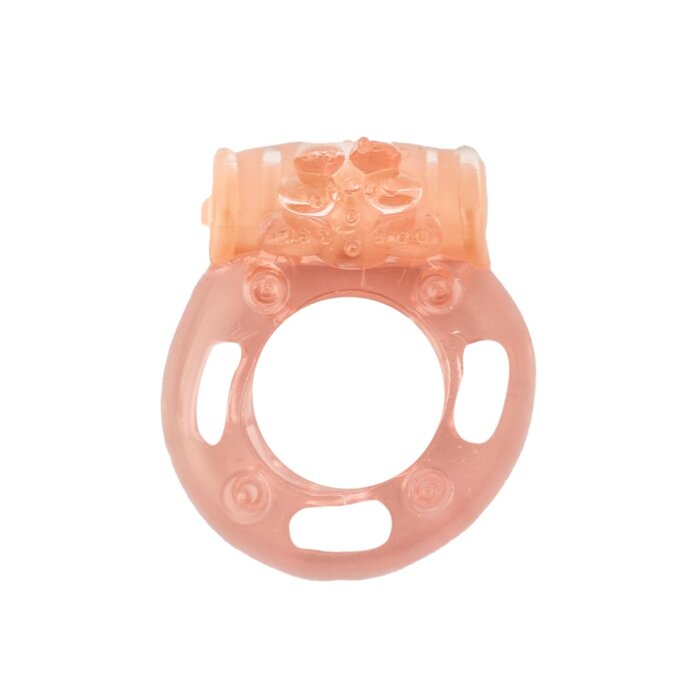 The Macho Vibrating Cock Ring - Peach