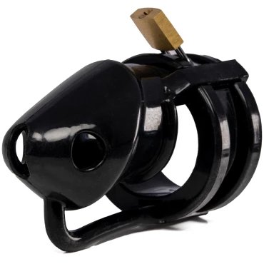 Dicktator Wet Look Silicone Chastity Cock Cage