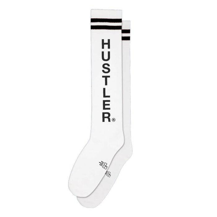 Hustler Knee Socks - White