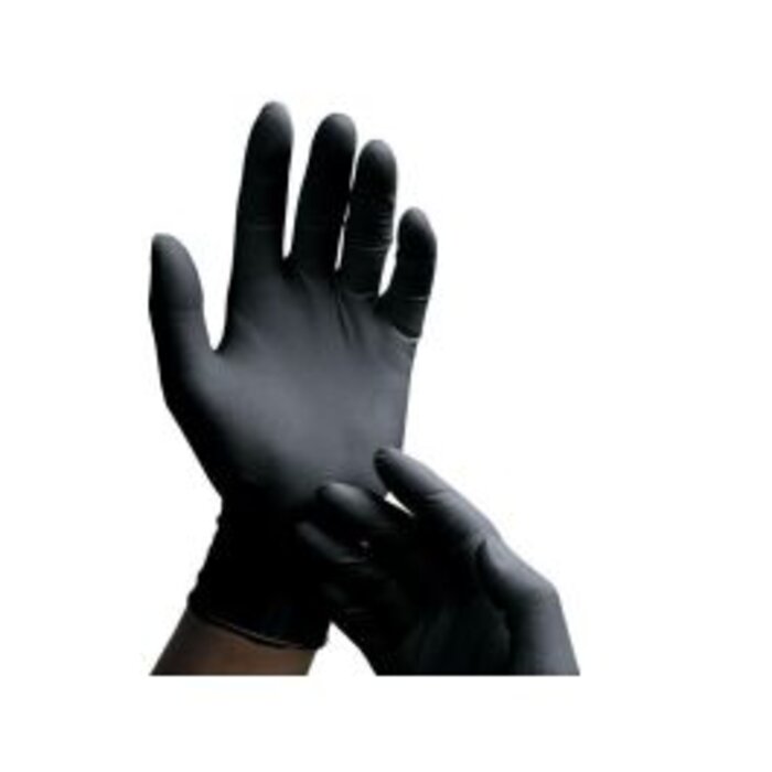 Black Latex Gloves - 100 Pack - Large
