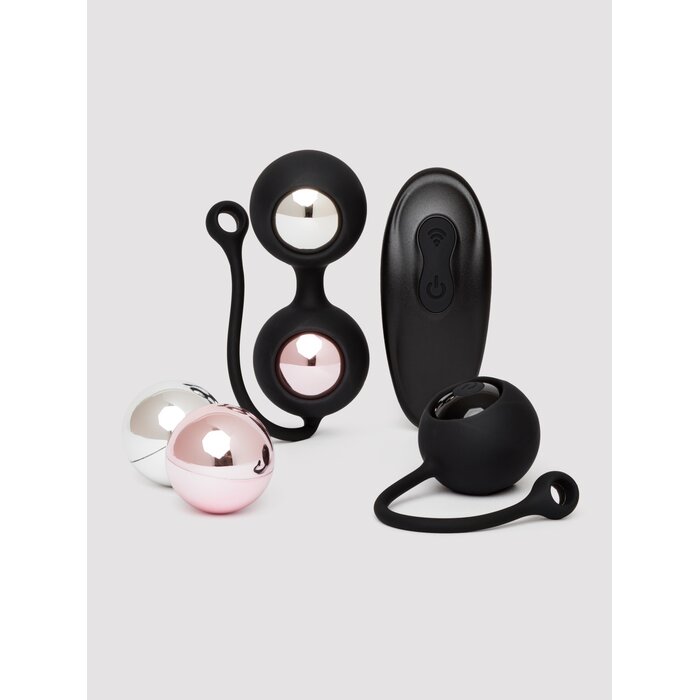 Lovehoney Rechargeable Remote Control Vibrating Kegel Ball Set - Black