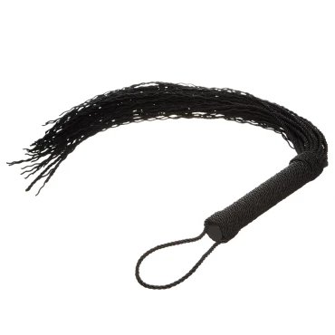 Strike Upon Black Cord Flogger Whip – 25 Inch