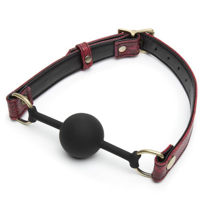 Bondage Boutique Faux Snakeskin Silicone Ball Gag