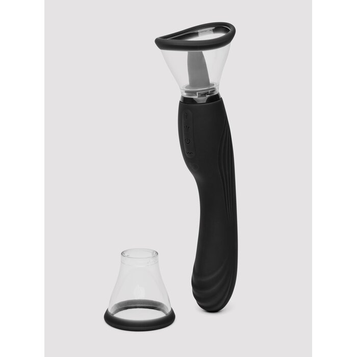 Lovehoney Lick Me Vibrating Pussy Pump and Tongue Vibrator - Black