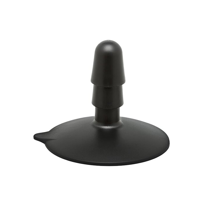 Vac-U-Lock Large Black Suction Cup Plug - Black