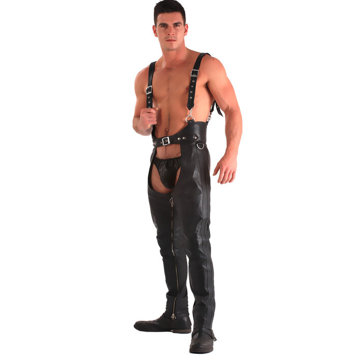 Leather Chaps With Braces