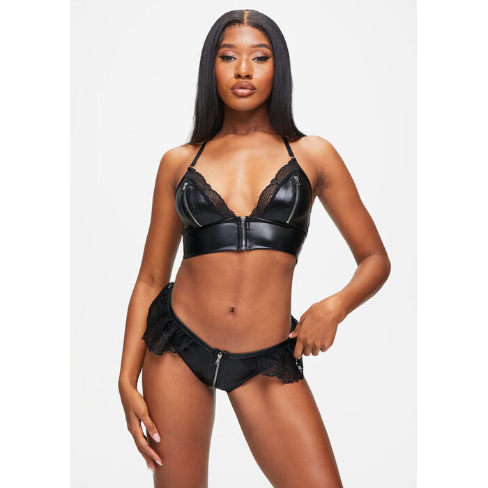 Ann Summers Tyra Crotchless Set, Black