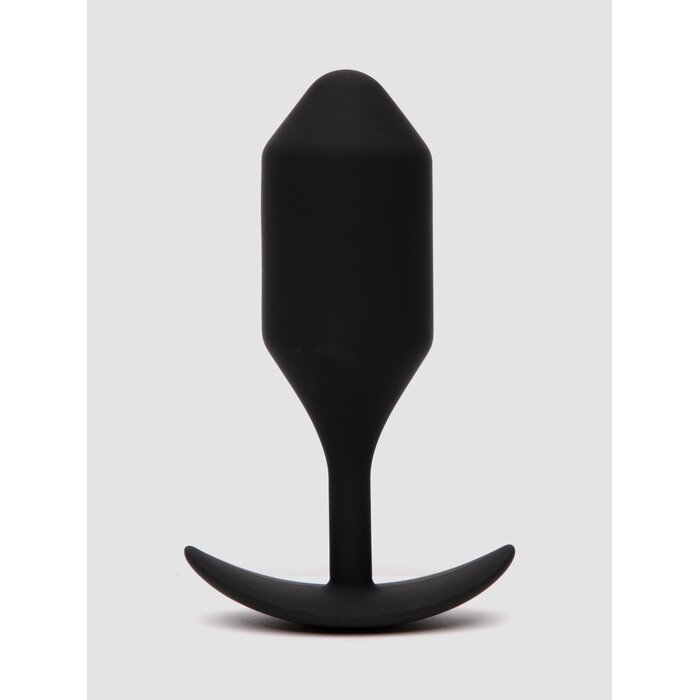b-Vibe Snug Plug 4 XL Weighted Silicone Butt Plug 5 Inch - Black