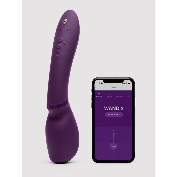We-Vibe Wand 2 Wand Vibrator Purple - Multiple Vibration Modes