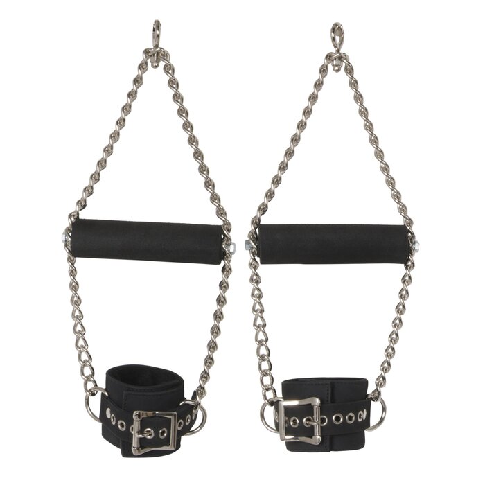 Leather Suspension Cuffs with Grip