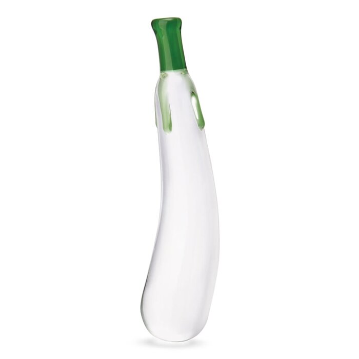 Eggplant Ecstasy 7.25" Glass Dildo