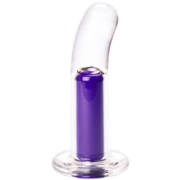 Clear Acrylic Vibrating Deep-Spot Butt Plug - 4.5 Inch