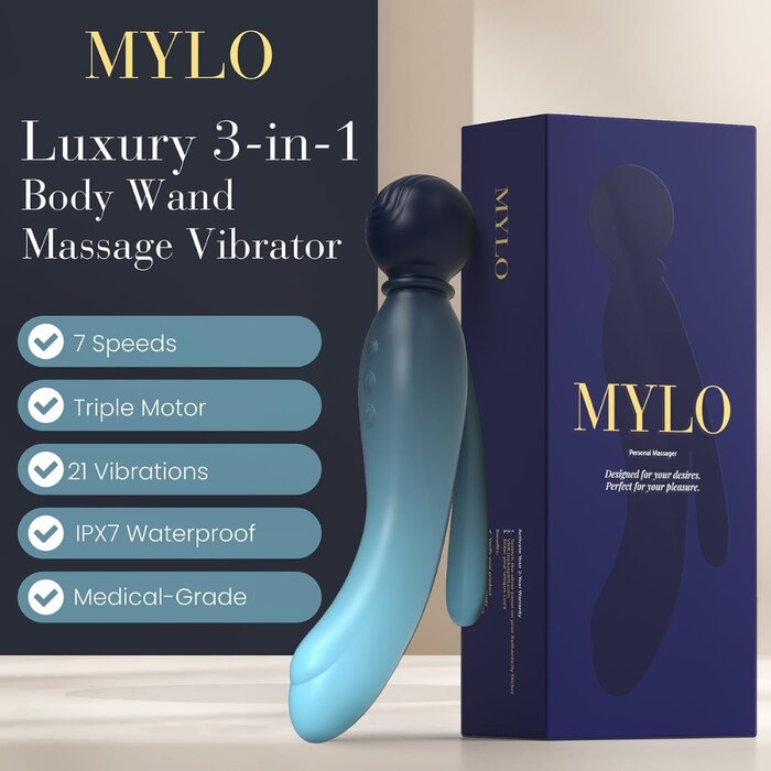 MYLO 3-in-1 Body Wand Massager Water