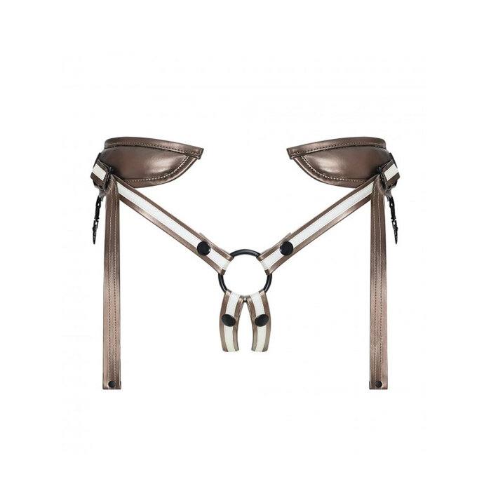 Leatherette Desirous Strap On Harness - One-Size