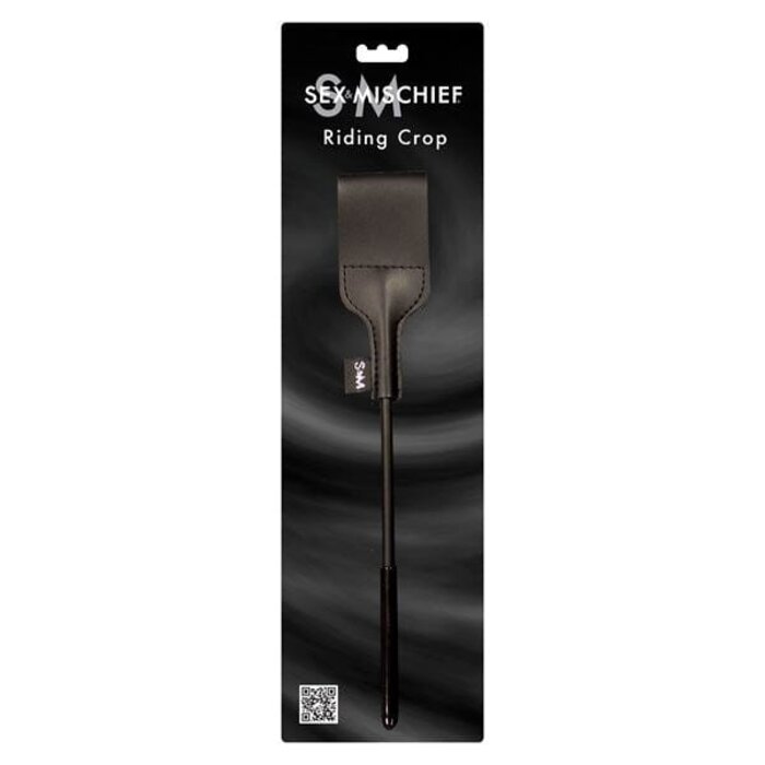 Sex and Mischief Submission Black Riding Crop for Domination Fantasies