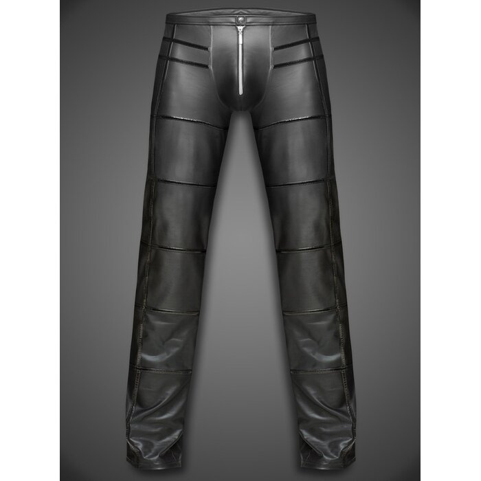 Wetlook Trousers with PVC Stripes