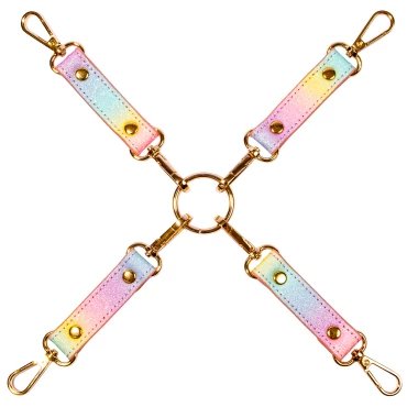 Sugar Rush Rainbow Glitter O-Ring Hogtie Connector