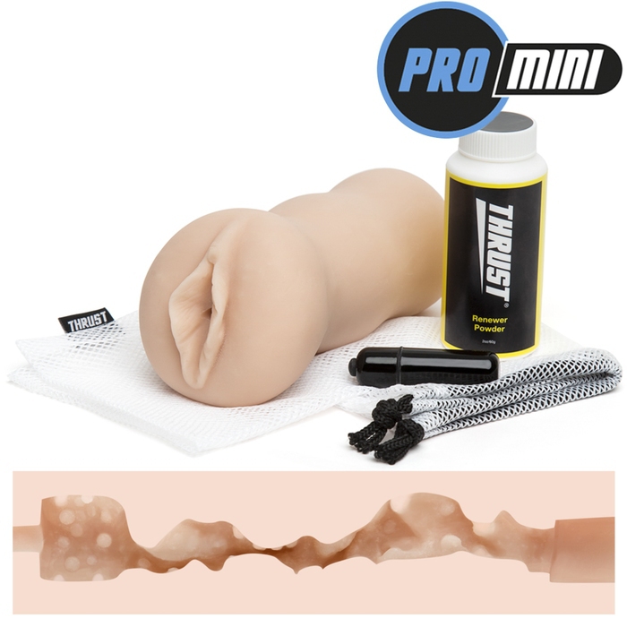 THRUST Pro Mini Real Deal Self-Lubricating Male Masturbator Kit 275g