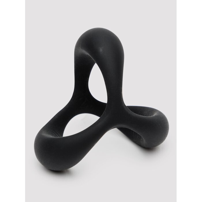 Lovehoney Black Silicone Cock and Ball Sling - Black