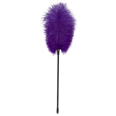 Velvet Reign Purple Ostrich Feather Tickler - 17 Inch