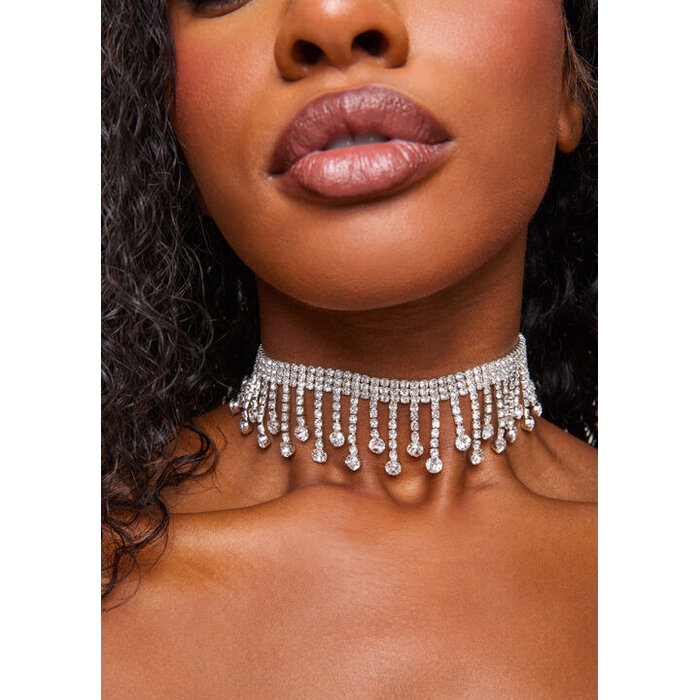 Ann Summers Diamante Drop Choker
