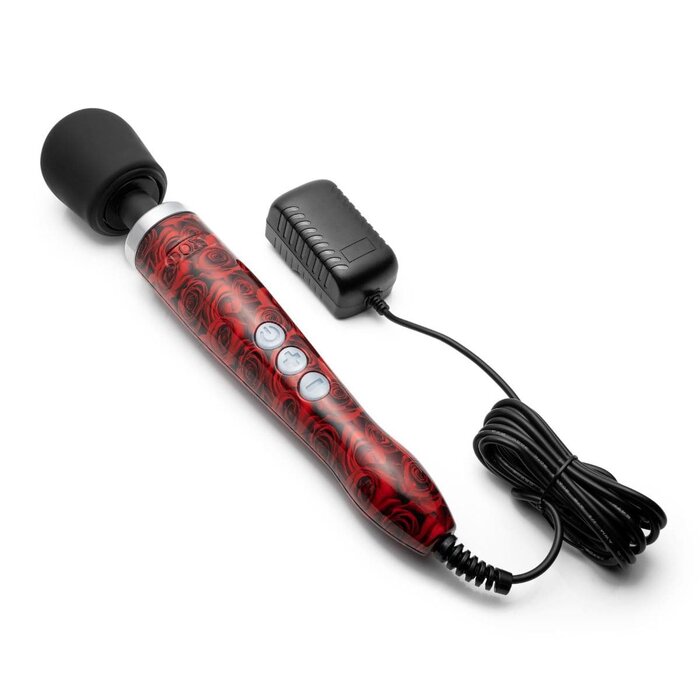 Doxy Die Cast: Roses | Premium Die Cast Wand Vibrator with Silicone Head