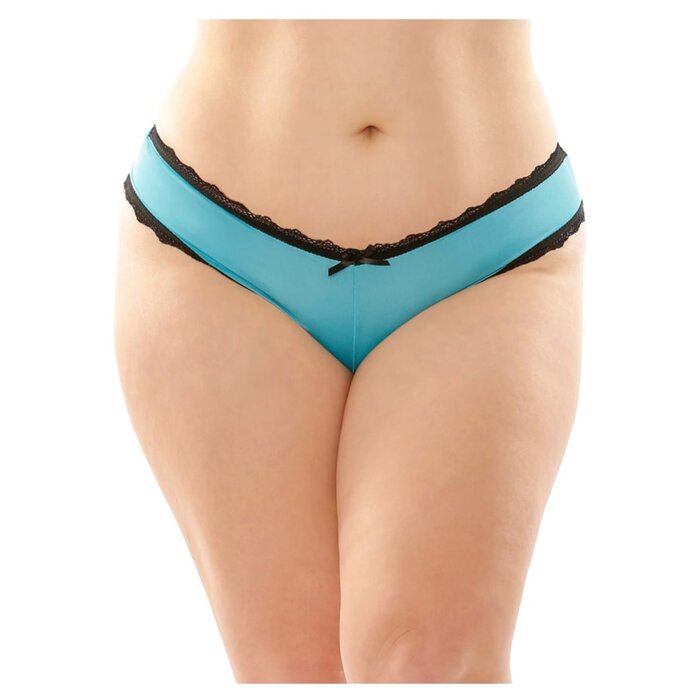 Dahlia Hipster Panty with Keyhole Cutout - Queen Size - Black