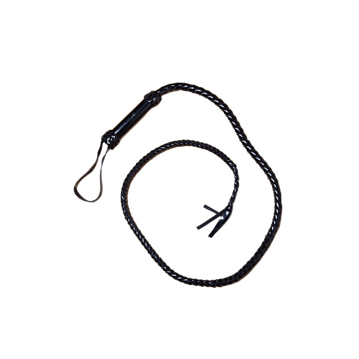 PVC Bull Whip Black