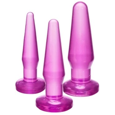 Gentle Introduction Purple 3 Piece Butt Plug Training Set