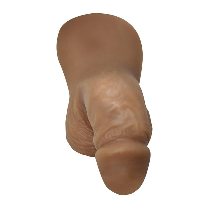 3.6" Silicone Packer Dildo - Caramel
